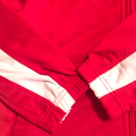 Badger Women Red|White Lady Patriots Track Jacket Sz M - Picture 4 of 8